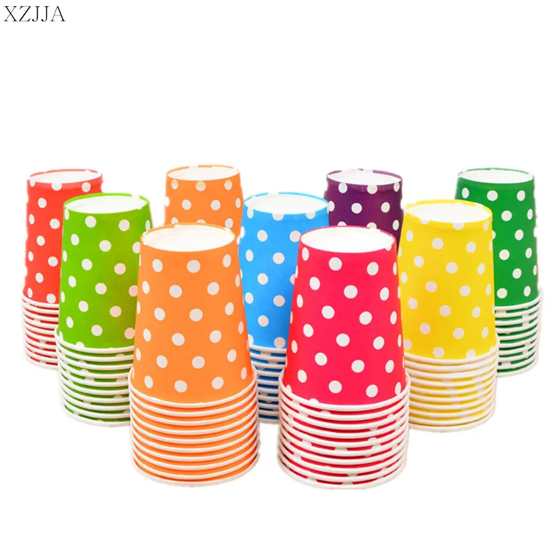 20pcs/set Multicolor Round Dots Paper Cup Disposable Tableware For Kids Birthday Party Wedding Food Grade Party Supplies
20pcs/set Multicolor Round Dots Paper Cup Disposable Tableware For Kids Birthday Party Wedding Food Grade Party Supplies