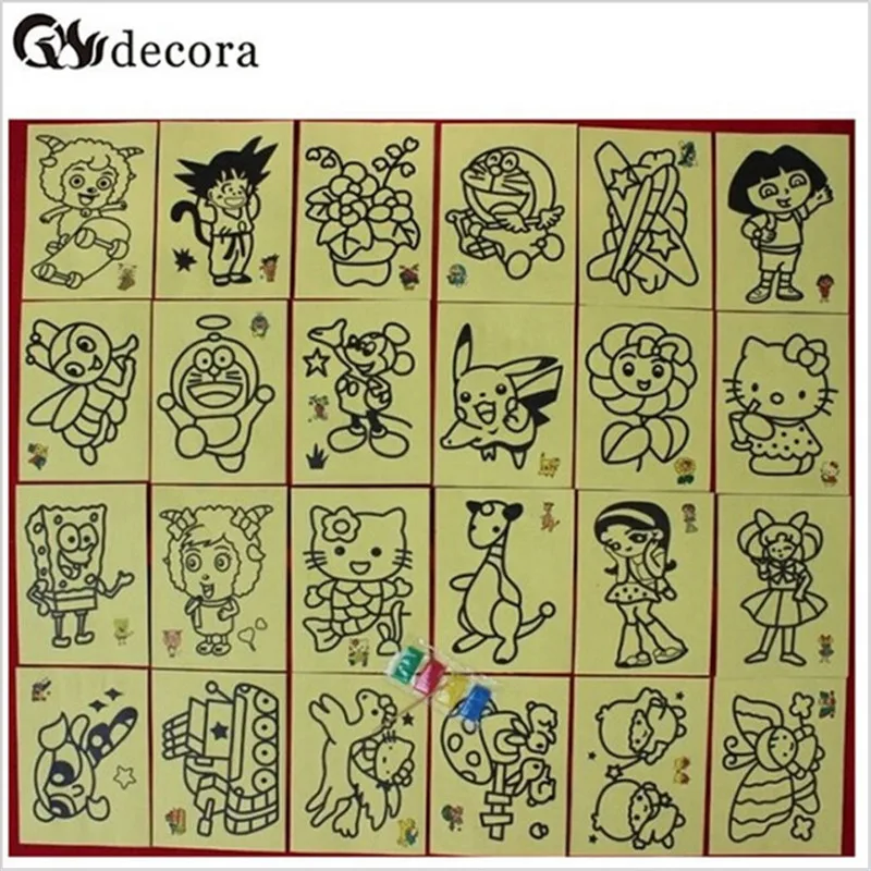 Classic Drawing Toys Sand Painting Pictures Kid DIY Crafts Education Toy Pattern Learning & Education 10 pcs/lot 11*9cm
Classic Drawing Toys Sand Painting Pictures Kid DIY Crafts Education Toy Pattern Learning & Education 10 pcs/lot 11*9cm