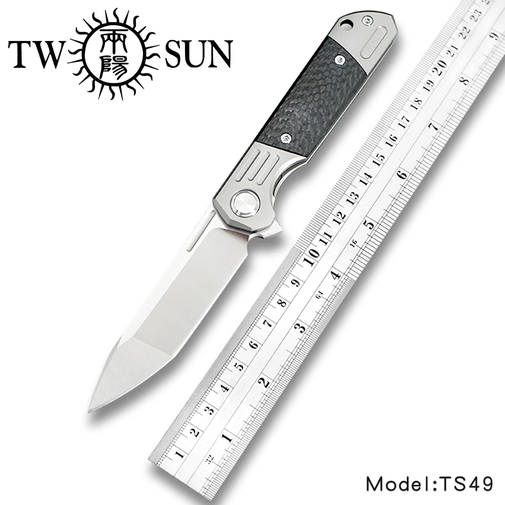 TwoSun d2 blade folding Pocket Knife tactical knives hunting Knives Titanium Carbon Fiber Fast Open Pocket Folder Knife TS49
TwoSun d2 blade folding Pocket Knife tactical knives hunting Knives Titanium Carbon Fiber Fast Open Pocket Folder Knife TS49