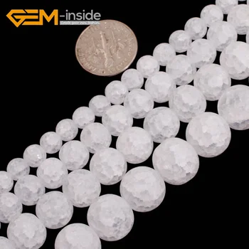 Gem-inside 6-12mm Natural Matte Froste Beads White Rock Quartzs Crackle Crystal Beads For Jewelry Making Beads 15'' DIY Beads
Gem-inside 6-12mm Natural Matte Froste Beads White Rock Quartzs Crackle Crystal Beads For Jewelry Making Beads 15'' DIY Beads