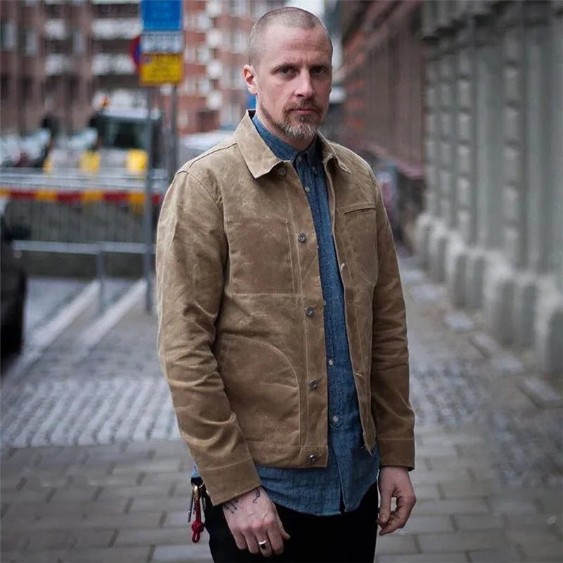 Paraffin Canvas New Autumn Military Jacket Men Bomber Vintage Male Casual Breasted Men'S Coat Jacket Ds5052
Paraffin Canvas New Autumn Military Jacket Men Bomber Vintage Male Casual Breasted Men'S Coat Jacket Ds5052