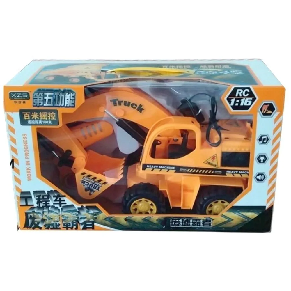 Remote Control Excavating Machinery Motor-driven Engineer Vehicle Childrenwithout original box controlled machine wltoys | Игрушки и