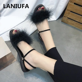 Summer Women Fur Slippers Female Furry outside flats Flip Flops Casual Beach Sandals Fluffy Plush Shoes women mujer zapatos #646
Summer Women Fur Slippers Female Furry outside flats Flip Flops Casual Beach Sandals Fluffy Plush Shoes women mujer zapatos #646