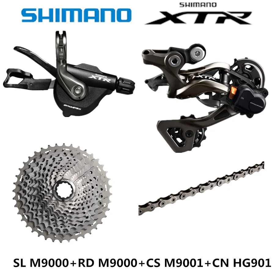 Фото SHIMANO DEORE XTR M9000 Groupset MTB Mountain Bike 1x11-Speed SL+RD+CS+CN 40T Cassette Sprocket Rear Derailleur | Спорт и