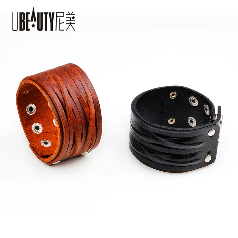 UBEAUTY Wide Wrap Leather Bracelets Brown Vintage Punk Friendship Leather Bracelet Women For Men Jewelry pulseira feminina
UBEAUTY Wide Wrap Leather Bracelets Brown Vintage Punk Friendship Leather Bracelet Women For Men Jewelry pulseira feminina