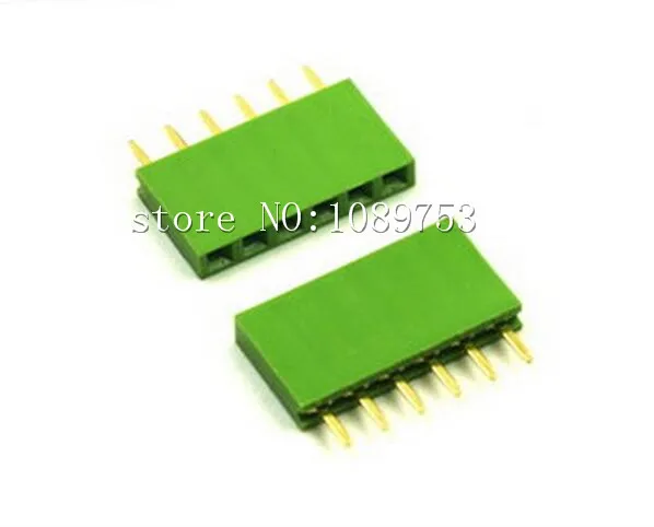 50Pcs Green 2.54mm 6pin 6p Dip Single Row Female Pin Header Connector For Arduino 
50Pcs Green 2.54mm 6pin 6p Dip Single Row Female Pin Header Connector For Arduino