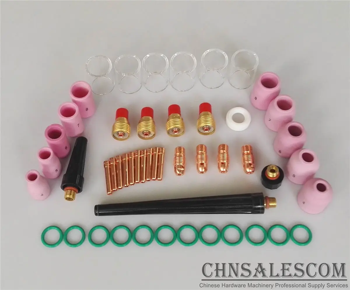 CHNsalescom 48 pcs TIG Welding Nozzle Cup Pyrex Glass Kit for Tig WP-9/20/25 Torch Series
CHNsalescom 48 pcs TIG Welding Nozzle Cup Pyrex Glass Kit for Tig WP-9/20/25 Torch Series