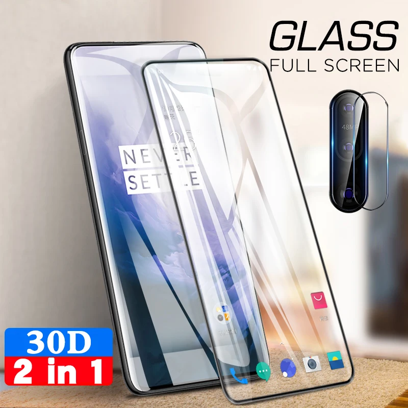 2в1 прозрачное закаленное стекло для задней камеры 1 + One Plus OnePlus 7 Pro 7Pro OnePlus7