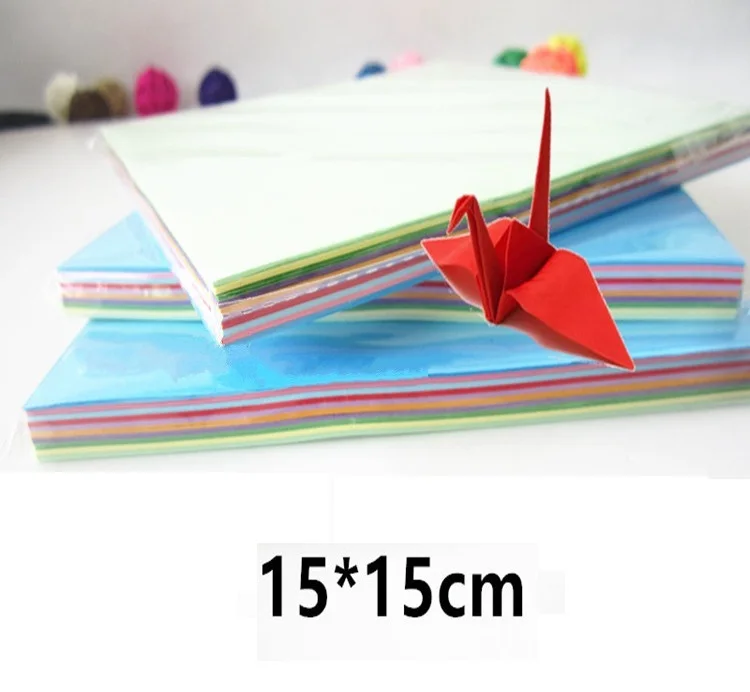 100pcs 15x15cm Big Origami Square Paper Children's DIY Colorful Cranes Handmade Origami Paper HandCraft Double Sided Coloured
100pcs 15x15cm Big Origami Square Paper Children's DIY Colorful Cranes Handmade Origami Paper HandCraft Double Sided Coloured