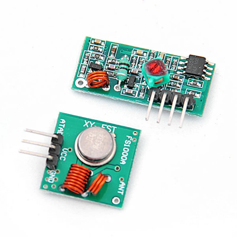 1Lot= 1 pair (2pcs) RF wireless receiver module & transmitter module Ordinary super- regeneration 315/433MHZ
1Lot= 1 pair (2pcs) RF wireless receiver module & transmitter module Ordinary super- regeneration 315/433MHZ