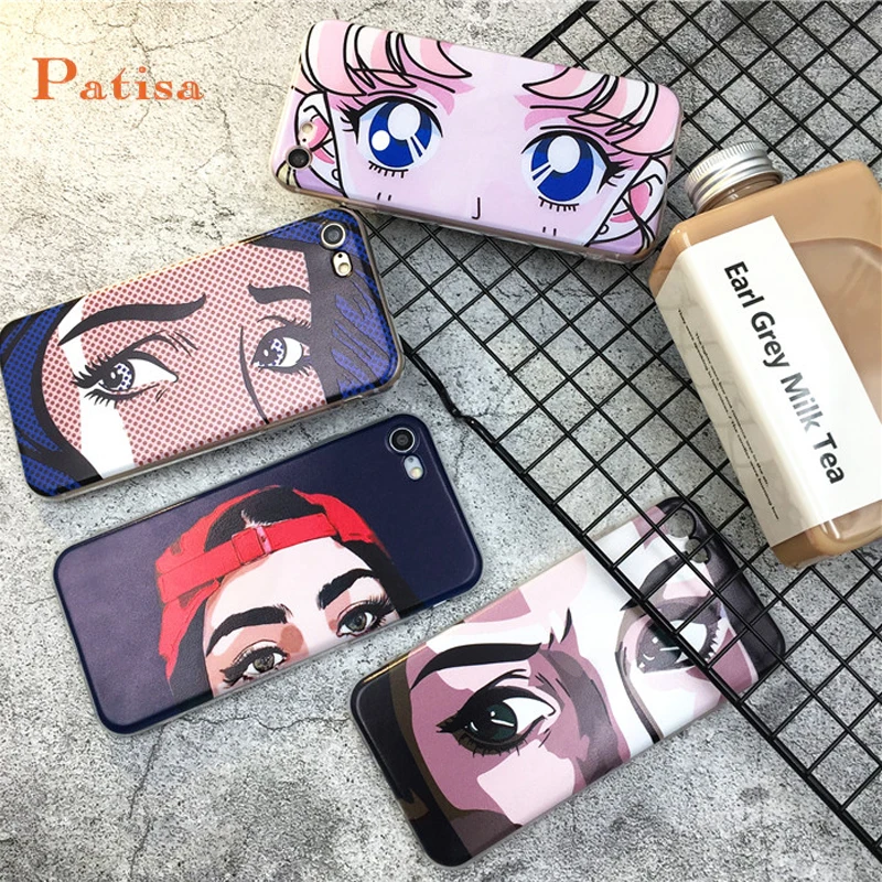 Hot Fashion Cute cartoon eyes case for iphone X 7 7Plus soft silicon Case Sailor Moon For iphone 6 6s 6splus 8 8plus back cover
Hot Fashion Cute cartoon eyes case for iphone X 7 7Plus soft silicon Case Sailor Moon For iphone 6 6s 6splus 8 8plus back cover