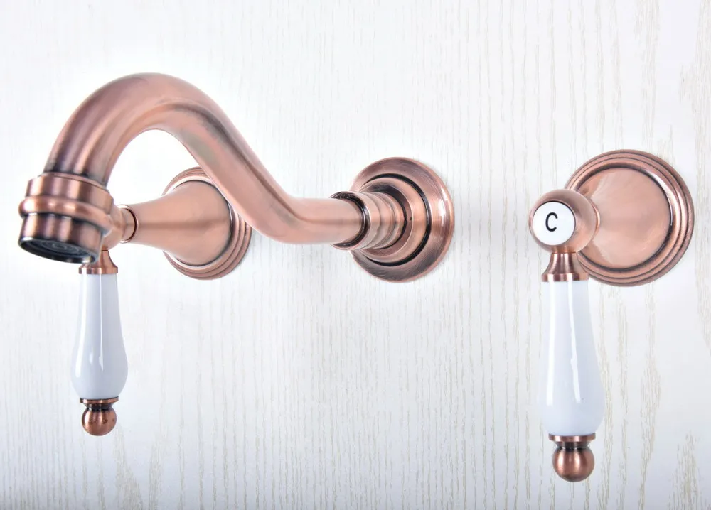3 Pcs Basin Faucets Antique Red Copper Wall Mounted Bathroom Sink Basin Mixer Tap Faucet Dual Handle Sink Mixer Taps zsf507
3 Pcs Basin Faucets Antique Red Copper Wall Mounted Bathroom Sink Basin Mixer Tap Faucet Dual Handle Sink Mixer Taps zsf507
