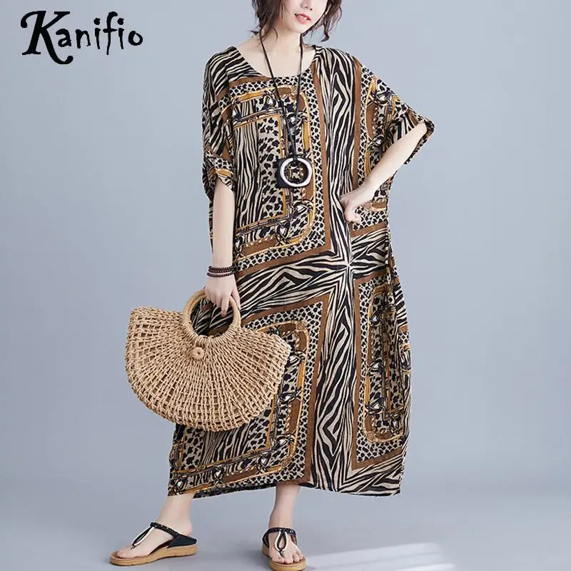 Kanifio Brand Plus Size Women Fashion Print Boho Maxi Long Dress Ladies Bohemian Summer New Casual Dresses Female Vestidios 8XL
Kanifio Brand Plus Size Women Fashion Print Boho Maxi Long Dress Ladies Bohemian Summer New Casual Dresses Female Vestidios 8XL