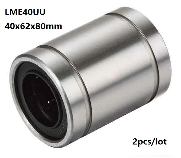 2pcs/lot LME40UU LME40 40x62x80mm Linear motion bearings bushings for CNC router parts 40*62*80mm
2pcs/lot LME40UU LME40 40x62x80mm Linear motion bearings bushings for CNC router parts 40*62*80mm