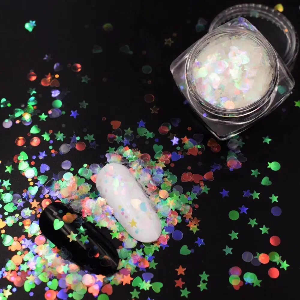 1box Nail Art Glitter Mix Star Heart Hexagon Acrylic Glitter Mixes Nail Sequins Colorful Glitter Nail Art Decorations
1box Nail Art Glitter Mix Star Heart Hexagon Acrylic Glitter Mixes Nail Sequins Colorful Glitter Nail Art Decorations
