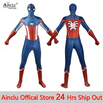 Ainclu Spider-man Captain America Cosplay Costumes Spandex 3D Printed Superhero Bodysuit Suit Jumpsuits for Adults/Kids CH
Ainclu Spider-man Captain America Cosplay Costumes Spandex 3D Printed Superhero Bodysuit Suit Jumpsuits for Adults/Kids CH