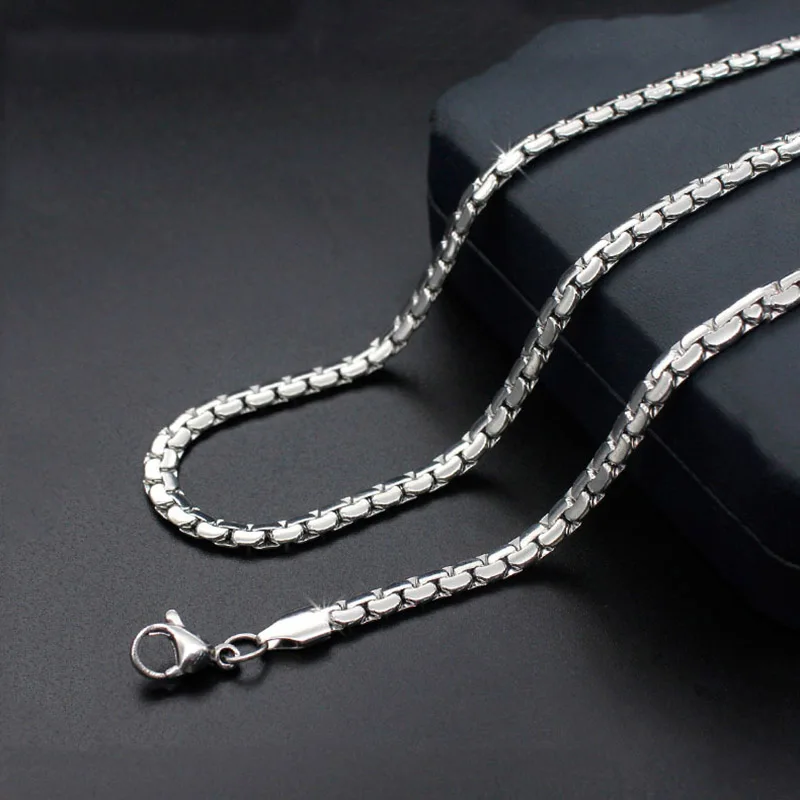 316 Stainless steel Chain Necklace 4.8mm Silver Rolo chain for floating locket necklace High quality 50cm 55cm 60cm
316 Stainless steel Chain Necklace 4.8mm Silver Rolo chain for floating locket necklace High quality 50cm 55cm 60cm