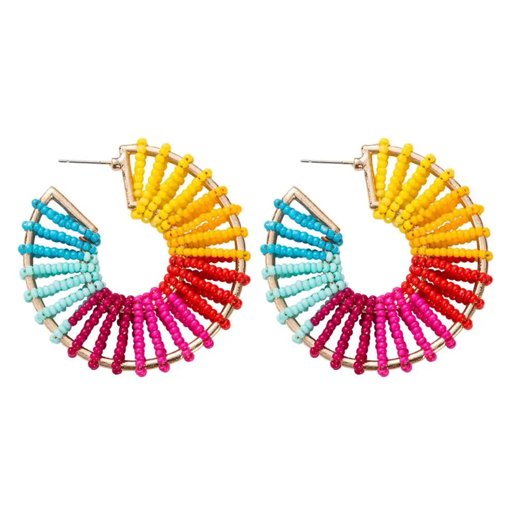8Colors Handmade Beads Stud Earrings for Women Fashion Jewelry Maxi Bohemian Collection Earrings Accessories
8Colors Handmade Beads Stud Earrings for Women Fashion Jewelry Maxi Bohemian Collection Earrings Accessories