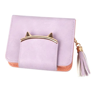 Women Cat Ears PU Leather Tassel Wallet Short Mini Womens Wallets Purse for Money Credit Cards New
Women Cat Ears PU Leather Tassel Wallet Short Mini Womens Wallets Purse for Money Credit Cards New