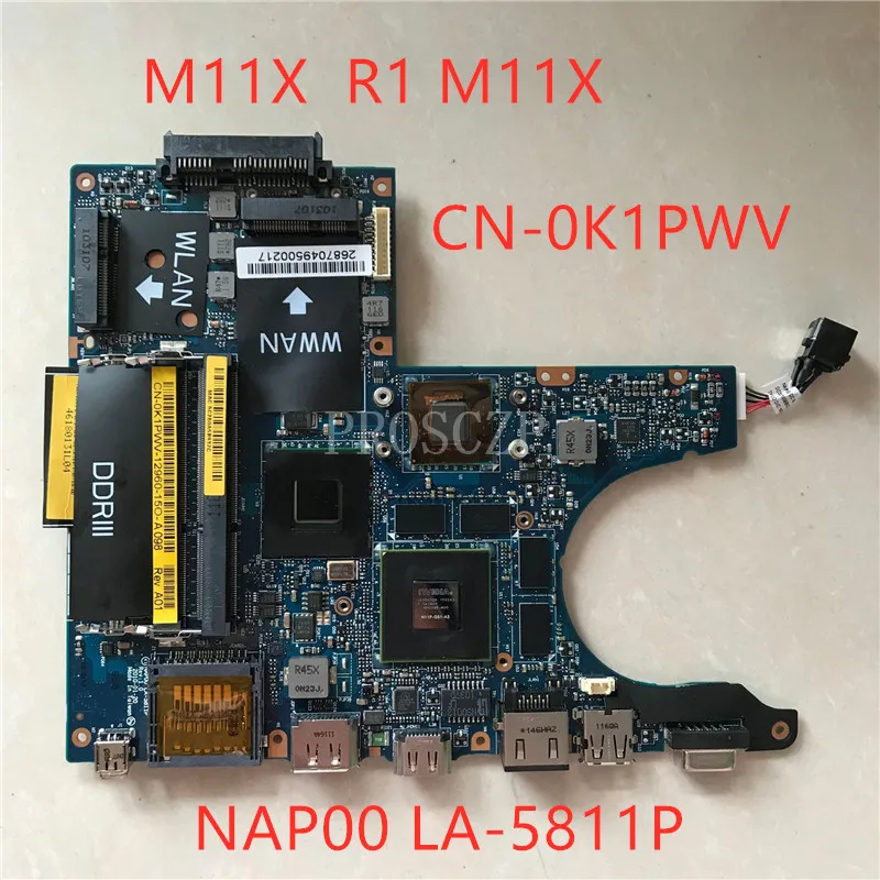 For M11X R1 M11X CN-0K1PWV 0K1PWV K1PWV Laptop Motherboard NAP00 LA-5811P SU7300 CPU GT335M DDR3 100%Tested
For M11X R1 M11X CN-0K1PWV 0K1PWV K1PWV Laptop Motherboard NAP00 LA-5811P SU7300 CPU GT335M DDR3 100%Tested