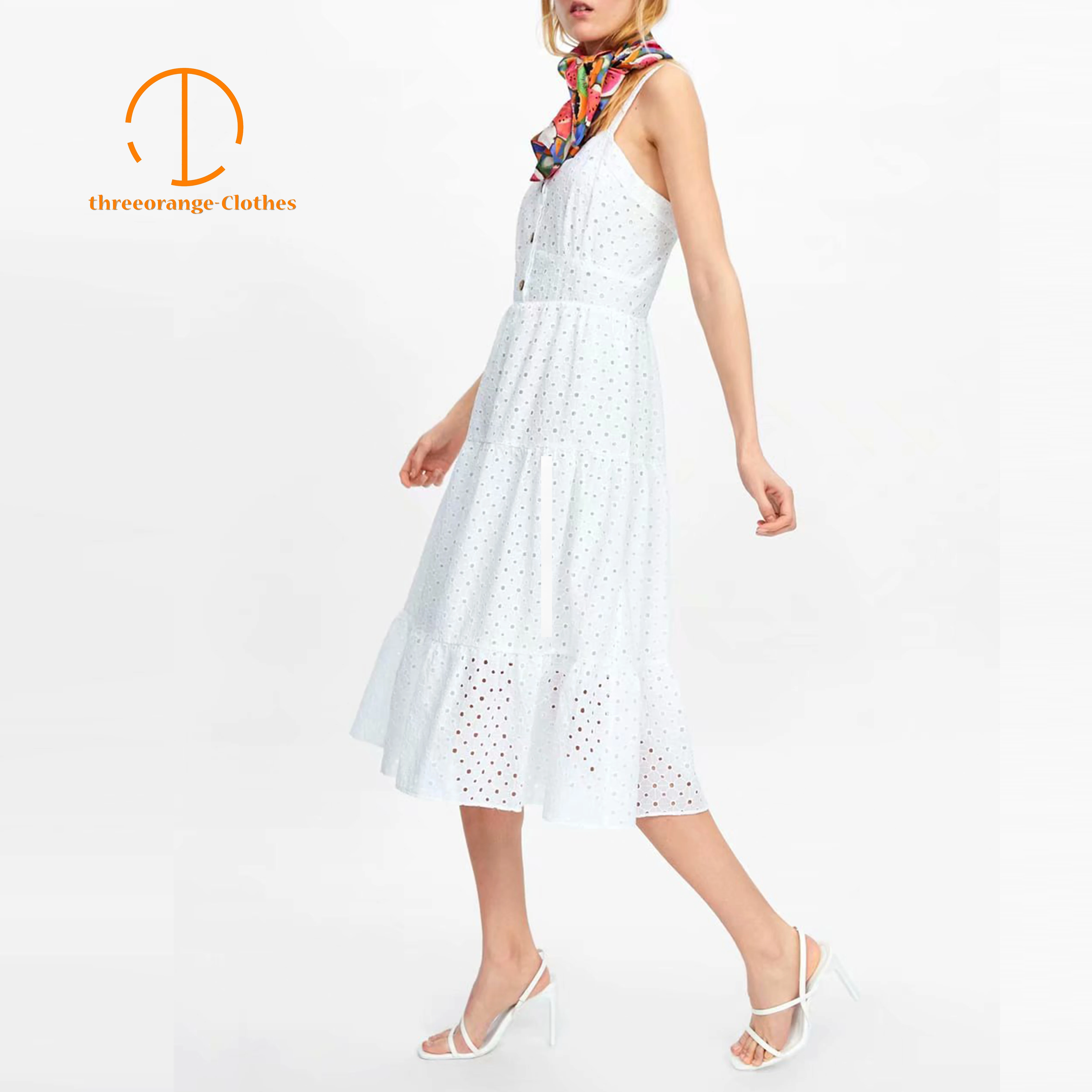 Sweet Summer dress women Za V neck hollow out Embroidery backless layering patchwork Button design summer casual dress vestidos
Sweet Summer dress women Za V neck hollow out Embroidery backless layering patchwork Button design summer casual dress vestidos