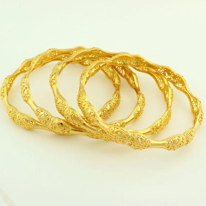 Women Bangles 24k Gold Color Dubai/Ethiopian/Arabic/African Bracelets&Bangles Wedding Bridal Jewelry
Women Bangles 24k Gold Color Dubai/Ethiopian/Arabic/African Bracelets&Bangles Wedding Bridal Jewelry