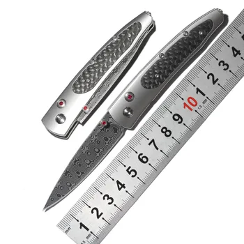 William Henry Gentac B30 folding Knife Damascus blade Titanium outdoor survival camping hunting pocket knives fruit EDC Utility
William Henry Gentac B30 folding Knife Damascus blade Titanium outdoor survival camping hunting pocket knives fruit EDC Utility