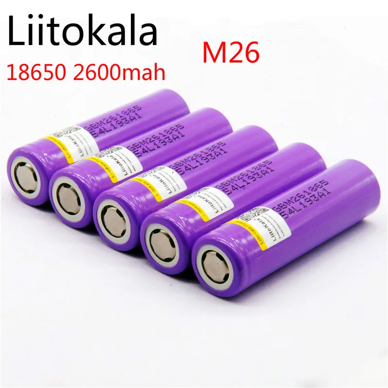 100% original LiitoKala for M26 18650 2600mah 10A ICR18650 m26 2600mAh 3.7v charge 18650 for flashlight power bank
100% original LiitoKala for M26 18650 2600mah 10A ICR18650 m26 2600mAh 3.7v charge 18650 for flashlight power bank