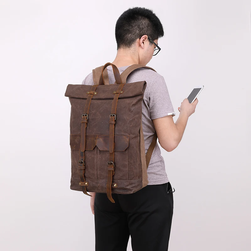 Nesitu New Highend Vintage Grey Coffee Army Green Crazy Horse Leather Canvas 14'' Laptop Women Men Backpack Travel Bag M0013
Nesitu New Highend Vintage Grey Coffee Army Green Crazy Horse Leather Canvas 14'' Laptop Women Men Backpack Travel Bag M0013