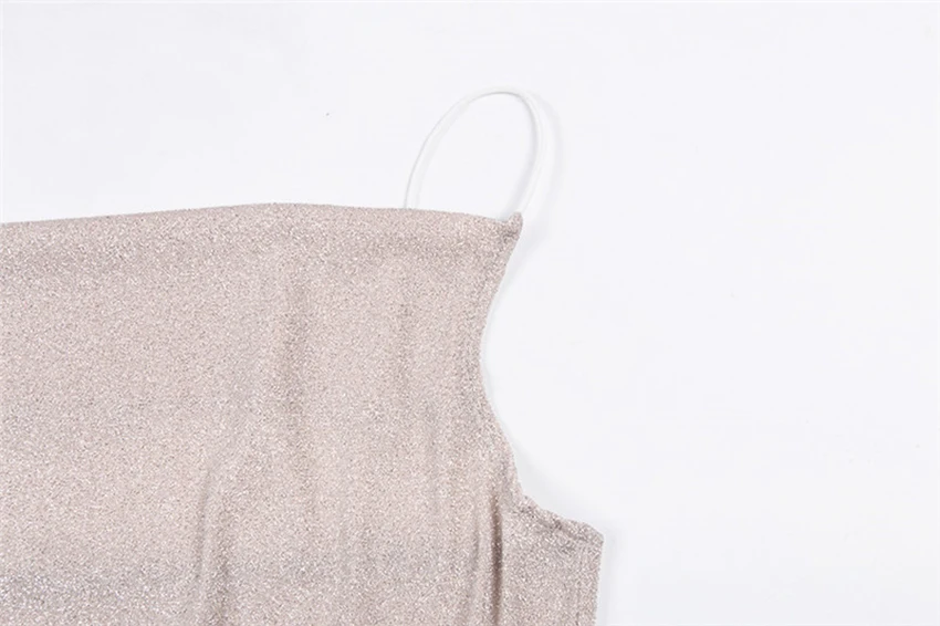 OOTN Lurex Crop Top Spaghetti Strap Tops Draped Off Shoulder Tank Tops Summer Women Camis Sexy Sleeveless Female Camisole 2019 (16)