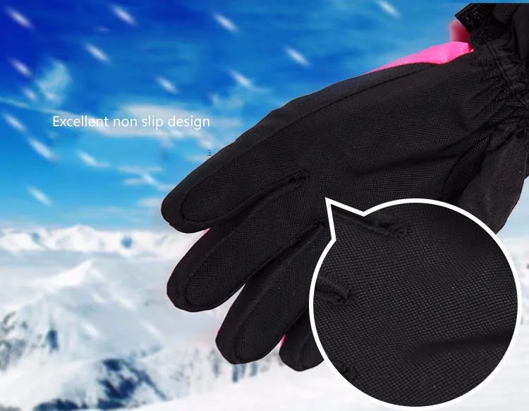 8GLV979 children outdoor waterproof wear warm ski gloves cycling thickening gloves