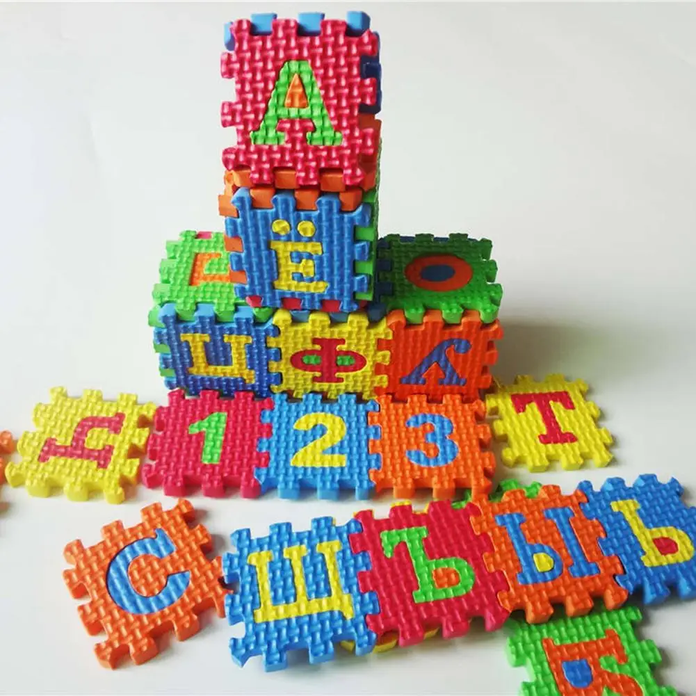 36Pcs/Set Russian Alphabet Jigsaw Carpet EVA Baby Kids Puzzle Learning Mat Toy 2019
36Pcs/Set Russian Alphabet Jigsaw Carpet EVA Baby Kids Puzzle Learning Mat Toy 2019