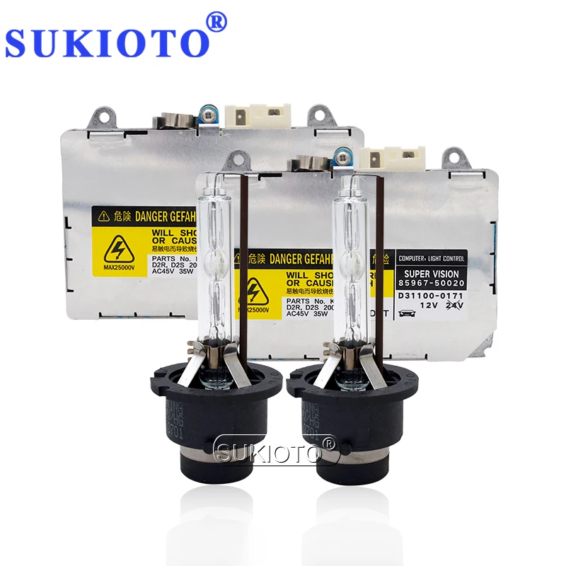 SUKIOTO 35W D2S D4S Yeaky HID Kit Xenon D2S D2R 4500K 5500K 6500K D4S D4R Car Headlight Bulb 85967-50020 35W Xenon Ballast Kit (10)