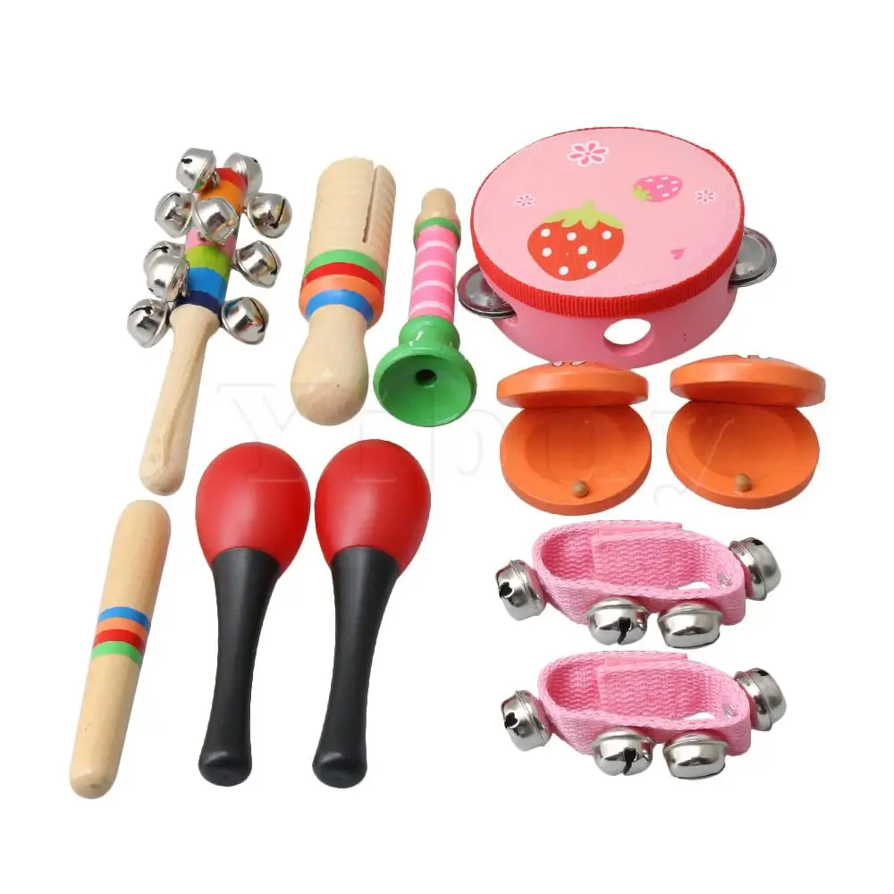 Yibuy Metal & Wood Children's Percussion Kit for Toddlers Kids Preschool Children Pack of 10 Multicolor
Yibuy Metal & Wood Children's Percussion Kit for Toddlers Kids Preschool Children Pack of 10 Multicolor