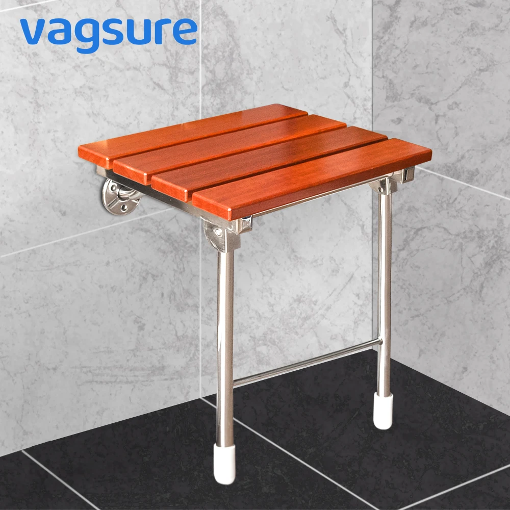 Wall Mounted Shower Solid Wood Shower Seat Stainless Steel Folding Chair Relaxation Bench Saving Space Non-barrier Bathroom
Wall Mounted Shower Solid Wood Shower Seat Stainless Steel Folding Chair Relaxation Bench Saving Space Non-barrier Bathroom