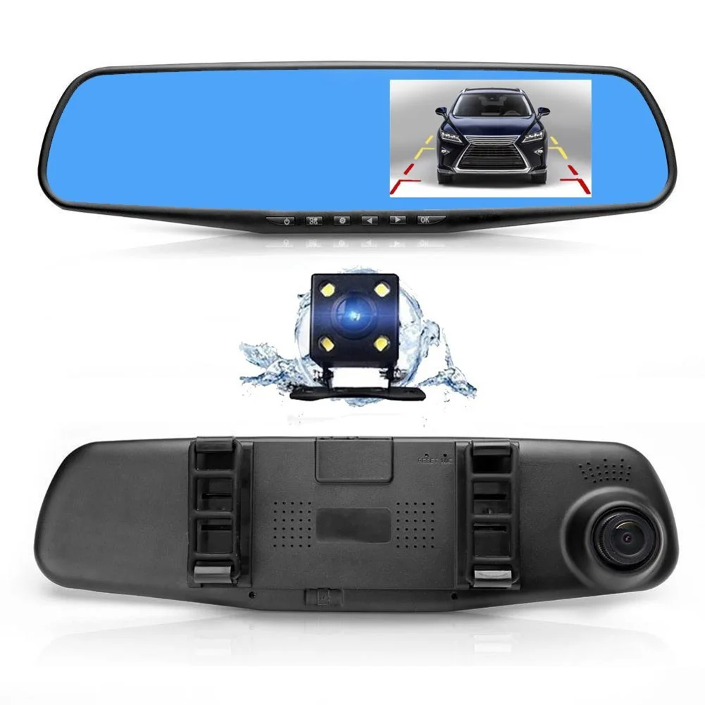 DHL 30 PCS Car Camera Video 170 Dual Lens DVR Cam 4.3 Inch Mirror Dash Recording
DHL 30 PCS Car Camera Video 170 Dual Lens DVR Cam 4.3 Inch Mirror Dash Recording