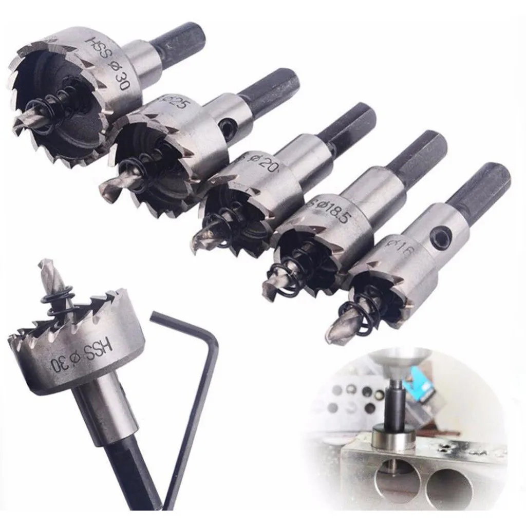 2019 HSS Bit Set Hole Saw Cutting Machine Drilling Kit 5PC Wood Drilling Tools Best Selling Best Selling
2019 HSS Bit Set Hole Saw Cutting Machine Drilling Kit 5PC Wood Drilling Tools Best Selling Best Selling