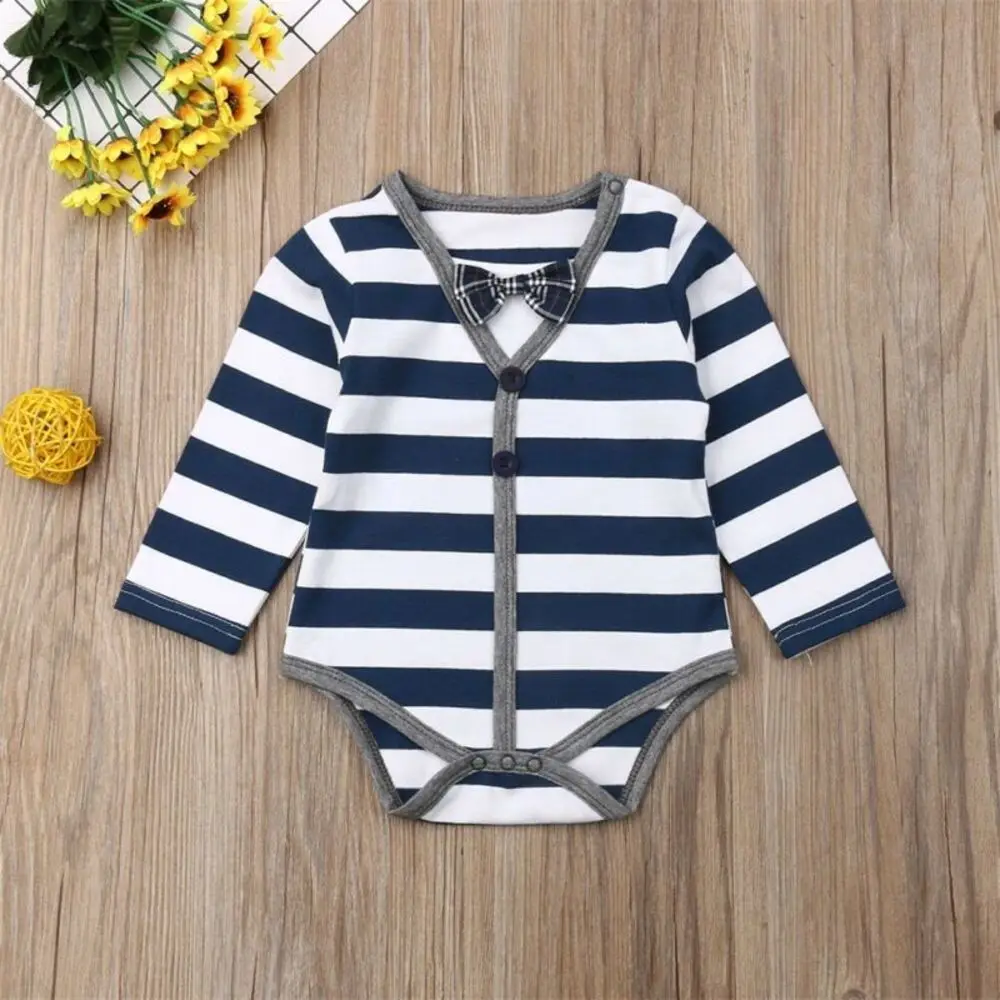 Pudcoco Baby Boy Soft Cotton Stripe Button Romper Bodysuit Outfit Clothes Unisex Single Breasted Striped Cotton 0-24 Months
Pudcoco Baby Boy Soft Cotton Stripe Button Romper Bodysuit Outfit Clothes Unisex Single Breasted Striped Cotton 0-24 Months