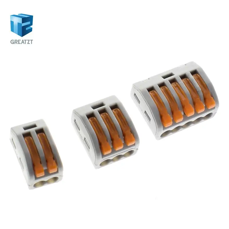 10PCS WAGO 222-412 PCT-212 213 215 Universal Compact Wire Wiring Connector 2 pin Conductor Terminal Block With Lever 0.08-2.5mm2
10PCS WAGO 222-412 PCT-212 213 215 Universal Compact Wire Wiring Connector 2 pin Conductor Terminal Block With Lever 0.08-2.5mm2