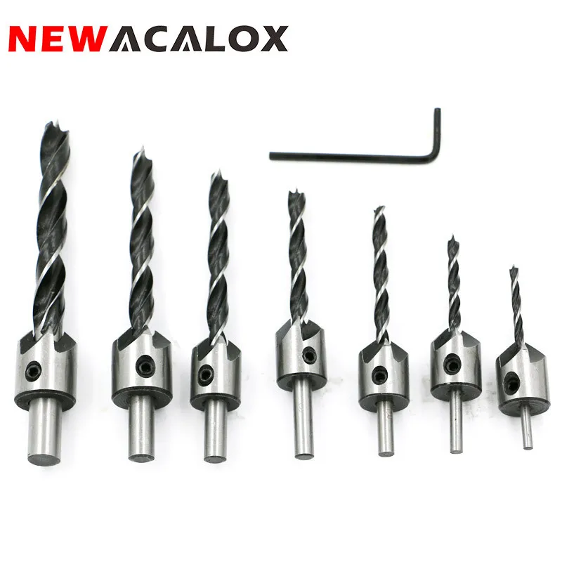 7PCS Wood Countersink Drill Bit Electric Carving Tools Boring Counterbore Chamfer Bore Hole Cutter Woodworking Drills+ 1 Wrench
7PCS Wood Countersink Drill Bit Electric Carving Tools Boring Counterbore Chamfer Bore Hole Cutter Woodworking Drills+ 1 Wrench