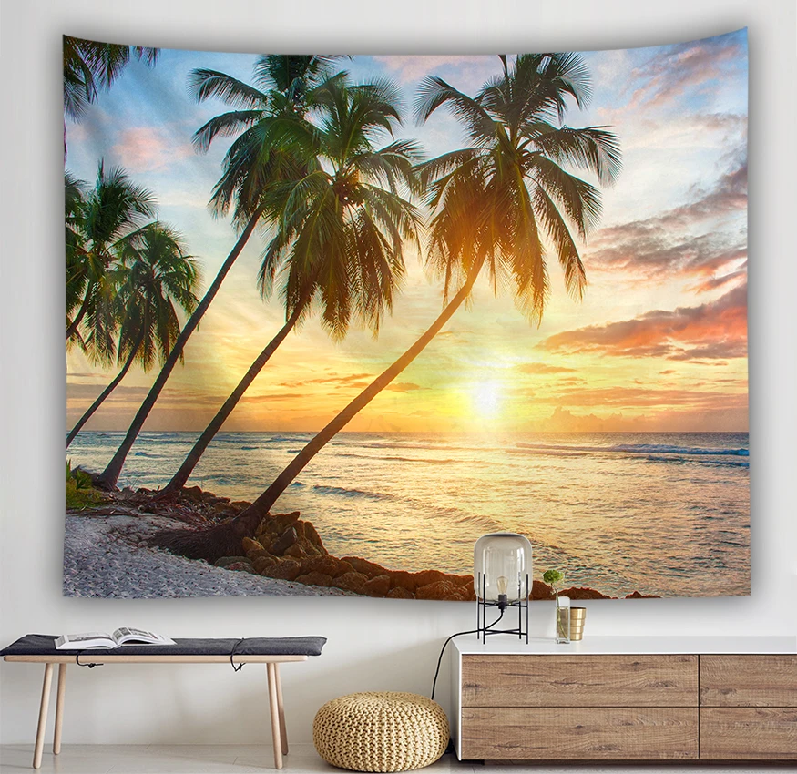 Seascape art tapestry Wall Hanging home decor curtain spread covers cloth blanket sunset Beach view giant cloth poster picture
Seascape art tapestry Wall Hanging home decor curtain spread covers cloth blanket sunset Beach view giant cloth poster picture