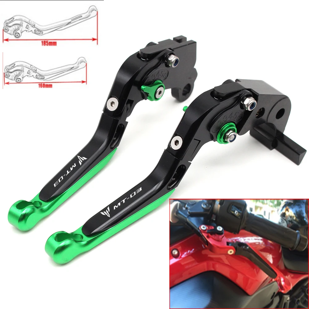 Мотоцикл с ЧПУ Регулируемая Складная сцепные рычаги для Yamaha MT-03 2005 2006 2007 2008 2009