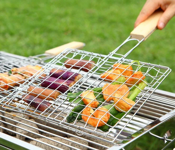 1PC Plated Steel Hamburg Grilled Fish Clip Barbecue Net BBQ Tool For Outdoor Camping Picnic OK 0394
1PC Plated Steel Hamburg Grilled Fish Clip Barbecue Net BBQ Tool For Outdoor Camping Picnic OK 0394