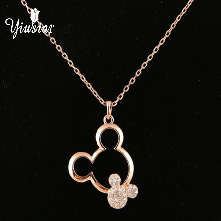 yiustar Crystal Mickey Necklace For Women Mouse Mickey Pendant Necklace Long Chokers Fashion Jewelry Kids Gifts bijoux collares
yiustar Crystal Mickey Necklace For Women Mouse Mickey Pendant Necklace Long Chokers Fashion Jewelry Kids Gifts bijoux collares