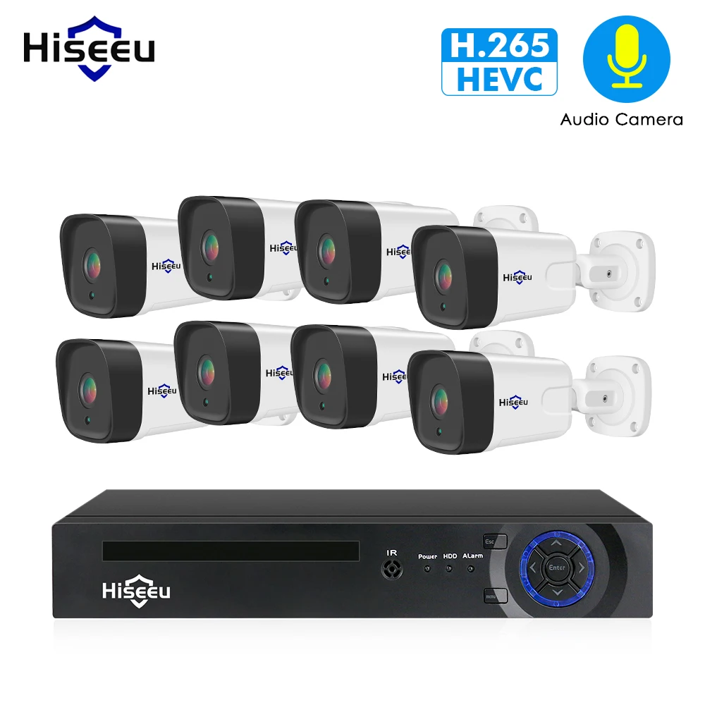 Hiseeu 8CH 1080P POE NVR CCTV Security System Kit H.265 2.0MP Audio Record IP Camera Waterproof Outdoor Video Surveillance Set
Hiseeu 8CH 1080P POE NVR CCTV Security System Kit H.265 2.0MP Audio Record IP Camera Waterproof Outdoor Video Surveillance Set
