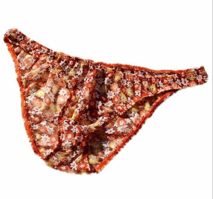 Men's sexy underwear Male low-waist gauze Floral panties translucent Men sexy briefs
Men's sexy underwear Male low-waist gauze Floral panties translucent Men sexy briefs