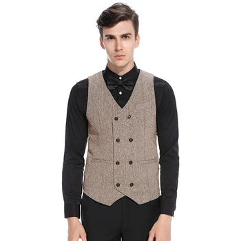 2019 New British Style Suit Vest Men Jacket Sleeveless Vintage Formal Business Gilet Solid Waistcoat For Gentleman Dropshipping
2019 New British Style Suit Vest Men Jacket Sleeveless Vintage Formal Business Gilet Solid Waistcoat For Gentleman Dropshipping