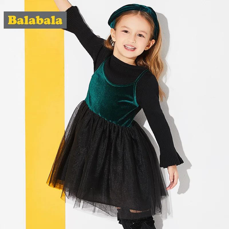 Balabala girls princess dress spring clothing for children toddler girl clothing Long Sleeve fashion Christmas Dress for Girls 
Balabala girls princess dress spring clothing for children toddler girl clothing Long Sleeve fashion Christmas Dress for Girls