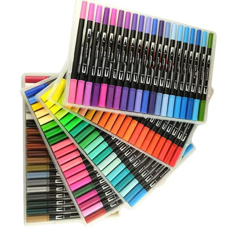 12/24/36/48/72/100 Color Painting Colors Watercolor Marker Colores Profesionales Brush Pen Set School Supplies
12/24/36/48/72/100 Color Painting Colors Watercolor Marker Colores Profesionales Brush Pen Set School Supplies