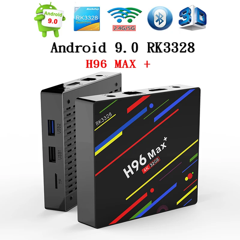 H96 MAX plus Android 9.0 RK3328 Quad Core Smart TV BOX 4GB RAM 32GB/64GB ROM H96 Max+ 2.4G/5G Wifi 4K Smart android media player
H96 MAX plus Android 9.0 RK3328 Quad Core Smart TV BOX 4GB RAM 32GB/64GB ROM H96 Max+ 2.4G/5G Wifi 4K Smart android media player
